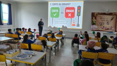 Palestras nas escolas municipais de Ibaté reforçam conscientização e segurança no trânsito