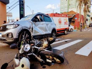 Motociclista sofre acidente e fica inconsciente no Jd. Macarengo