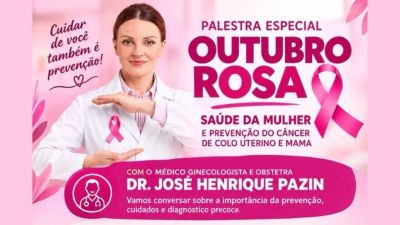 Tambaú promove palestra sobre Outubro Rosa e saúde da mulher nesta terça-feira