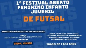 Festival inédito de futsal callejero feminino promove esporte e cidadania em São Carlos