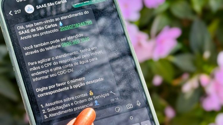 0800 do Saae agora também é Whatsapp