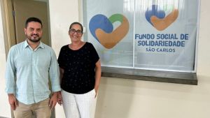 Vereador Moisés Lazarine visita o Fundo Social de Solidariedade de São Carlos e discute parceria para curso de musicalização
