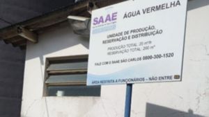 SAAE realiza reparo em sistema de água e pede uso consciente em Água Vermelha
