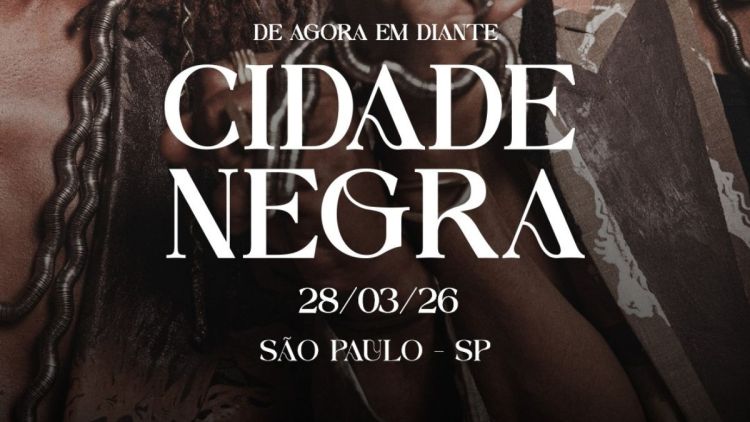 CIDADE NEGRA confirma show da TURNÊ &quot;DE AGORA EM DIANTE&quot; em MARÇO de 2026 na SUHAI MUSIC HALL