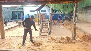 Secretaria de Educação inicia troca das caixas de areia nas escolas municipais