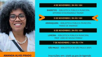Quarta-feira (5): Biblioteca Municipal recebe curso gratuito “Planejamento, gestão e execução de projetos culturais”