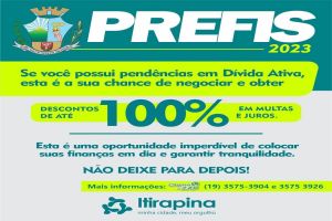 PREFIS oferece descontos que podem chegar até 100%