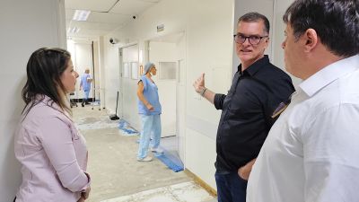 Gota de Leite recebe reforma no piso do Centro Cirúrgico