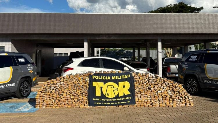 PM Rodoviária prende suspeito e apreende mais de meia tonelada de maconha no interior de SP