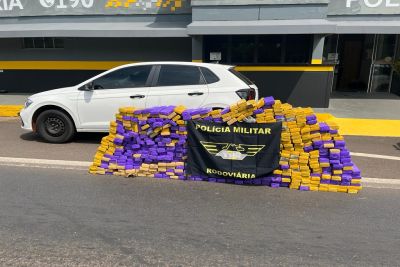 PM Rodoviária apreende quase meia tonelada de maconha