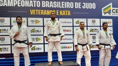 Judocas da Fábrica de Campeões se destacam e conquistam quatro medalhas no Campeonato Brasileiro de Veteranos