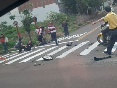 Acidente deixa mãe e filha com fraturas no Centreville