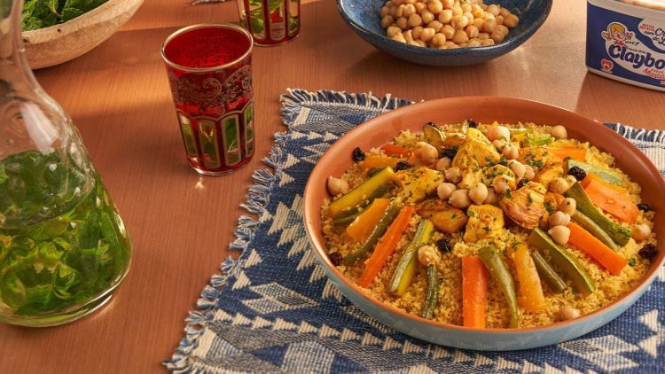 Receita de Cuscuz Marroquino de Legumes e Frango