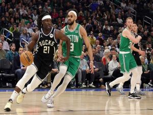 Jrue Holiday anota 40 pontos contra os Celtics