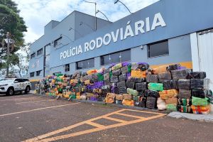 PMs rodoviários apreendem 3,5 toneladas de maconha em Jaú