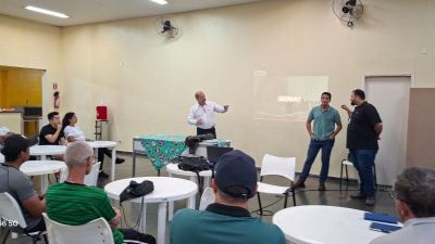 Sala cheia marca início do curso de Drywall em Ibaté