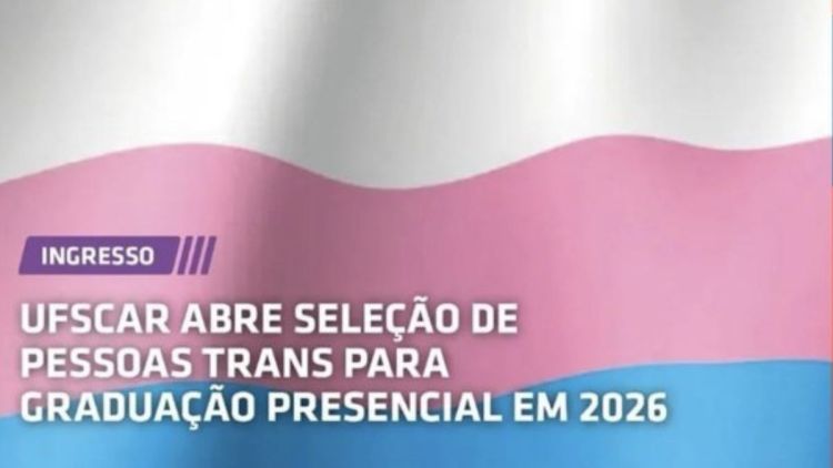 UFSCar abre seleção de pessoas trans para graduação presencial em 2026