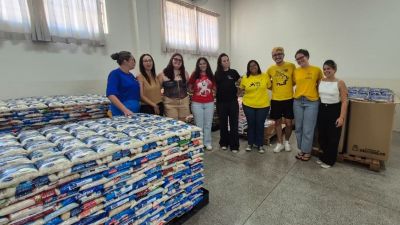 Fundo Social de Solidariedade recebe mais de 7 toneladas de alimentos da Tusca