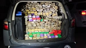 Polícia Militar apreende 414 tijolos de maconha em sítio