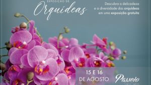 Passeio São Carlos recebe exposição gratuita de orquídeas neste fim de semana