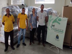 Fundo Social de Solidariedade recebe sete toneladas de alimentos doados pela rede de supermercados Savegnago