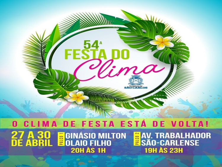 54ª Festa do Clima começa nesta quinta-feira