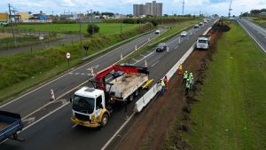 Ecovias Noroeste Paulista avança com obras de terceiras faixas na SP-310 em São Carlos