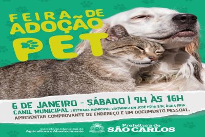 Acontece neste final de semana a 1ª feira de adoção animal de 2024