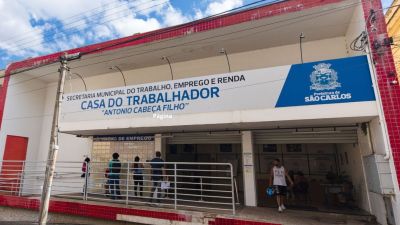 Casa do Trabalhador tem 560 vagas de emprego abertas em São Carlos