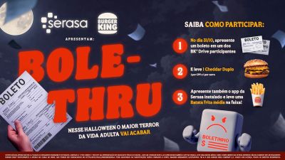 Burger King® e Serasa exploram “terror da vida adulta” em ação de Halloween