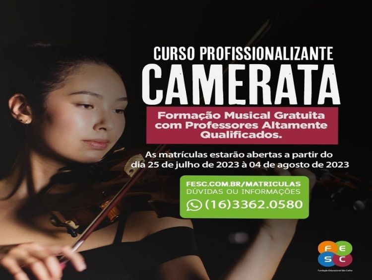 Fesc e Ifsp vão oferecer curso gratuito de formação musical