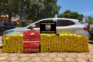 Homem é preso com mais de 400 kg de maconha em veículo furtado em Pirapozinho
