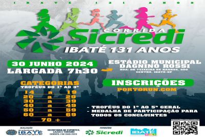 Prefeitura de Ibaté Anuncia Abertura das Inscrições para a “Corrida Pedestre 131 Anos de Ibaté”