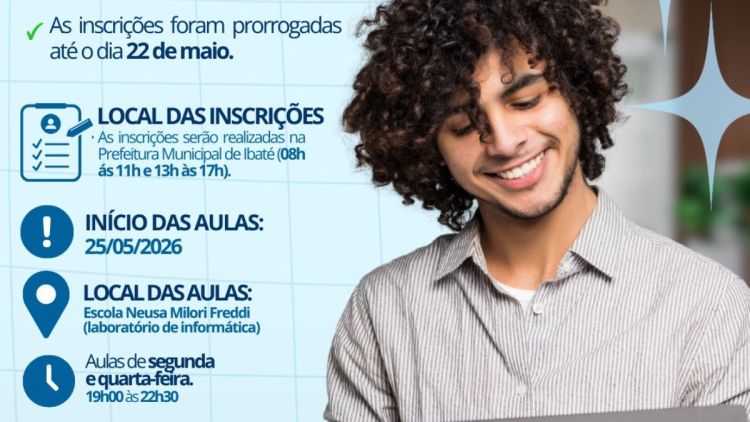Inscrições para curso gratuito de Lógica de Programação em Ibaté foi prorrogado até sexta-feira, dia 22 de maio