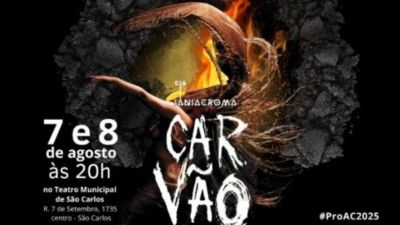 Espetáculo de dança &quot;Carvão&quot; chega a São Carlos com entrada gratuita