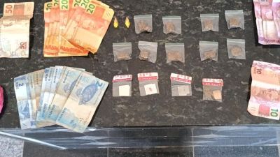 Abordagem em praça termina com prisão por tráfico de drogas em Ibaté