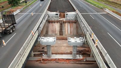 Viaduto do Maria Stella Fagá será interditado, no final de semana, para lançamento de vigas