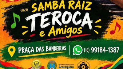 Samba com Teroca é destaque na Feira Aqa Criativa deste sábado (19)