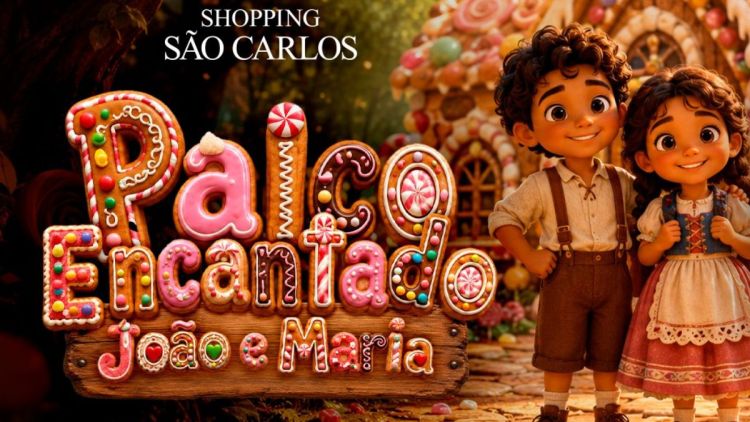 Shopping São Carlos recebe espetáculo infantil gratuito com João e Maria
