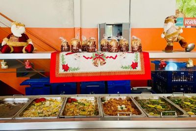 Restaurantes Populares tiveram cardápio especial de natal