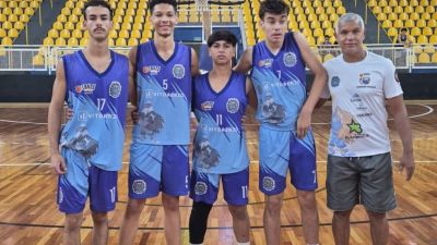 Equipe de Basquete 3x3 de Ibaté conquista 3º lugar na etapa dos jogos abertos da juventude