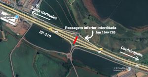 Passagem sob viaduto em Santa Gertrudes será interditada para obras de ampliação