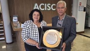 Lucão Fernandes homenageia ACISC pelos 95 anos e reconhece gestão de Ivone Zanquim