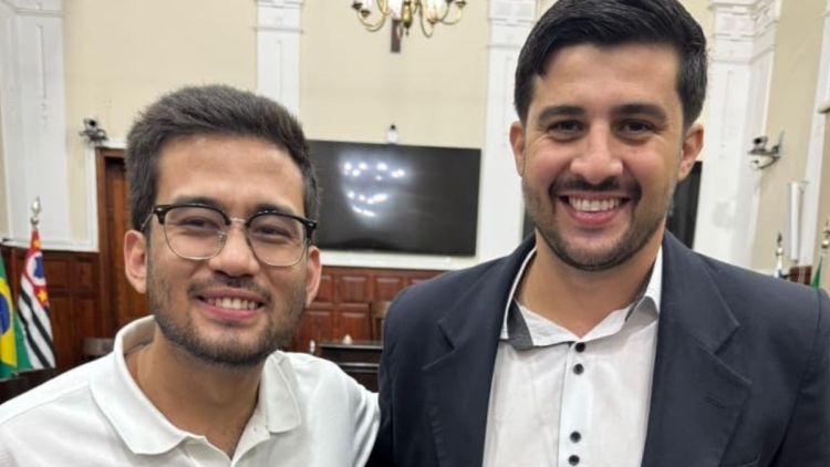 Deputado Federal Kim Kataguiri visita São Carlos e anuncia mais de R$ 2 milhões para São Carlos atendendo pedido de Bruno Zancheta