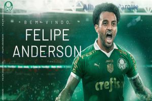 Palmeiras acerta contratação do meia-atacante Felipe Anderson