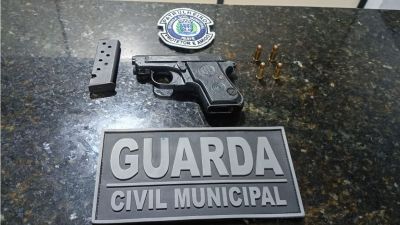Operação integrada em Ibaté termina com apreensão de pistola sem registro