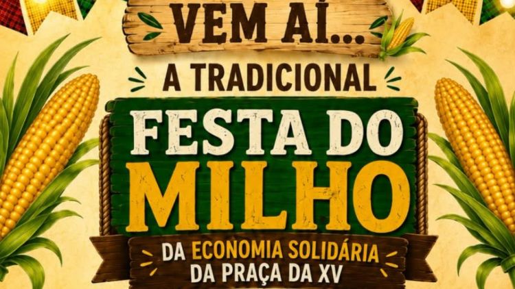 Festa do Milho da Economia Solidária acontece neste sábado e domingo na Praça da XV