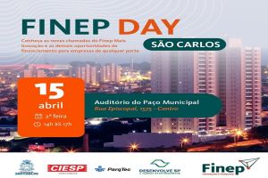 Finep Day desembarca em São Carlos no dia 15 de abril