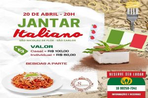 Paróquia São Nicolau realiza o 2º Jantar Italiano