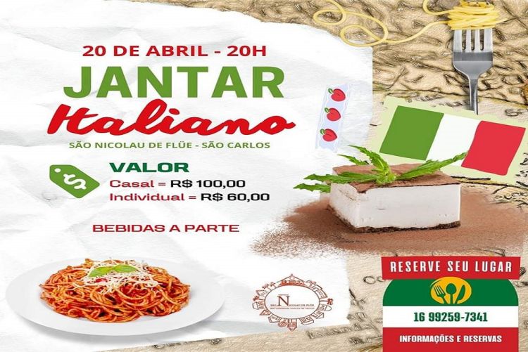 Paróquia São Nicolau realiza o 2º Jantar Italiano